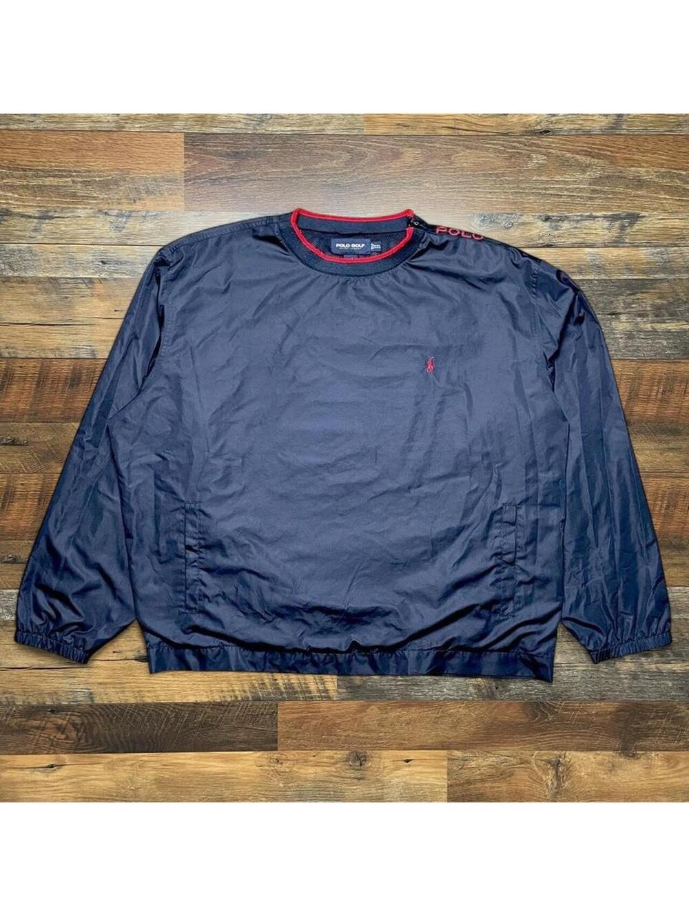 Vintage Polo Ralph Lauren Golf Pullover Windbreaker Mens 2XL Jacket.